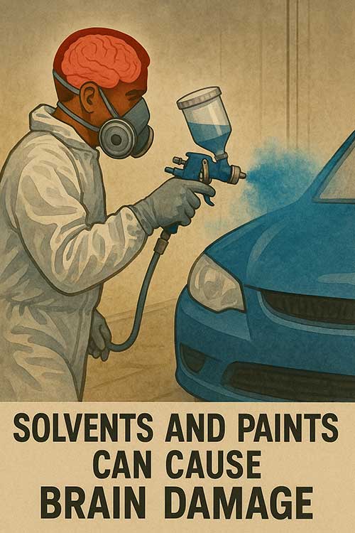 Solvents and Paints can cause brain damage