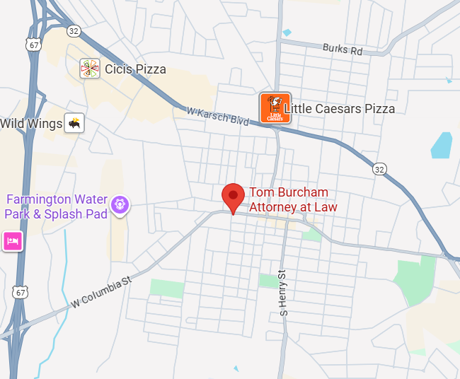 Tom Burcham Google Map